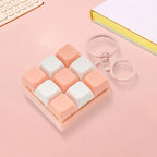 Fidget Decompression 9 Keyboard Key Toy For Adults Antistress Toys Anti Stress Finger Keyboard Games Keychain