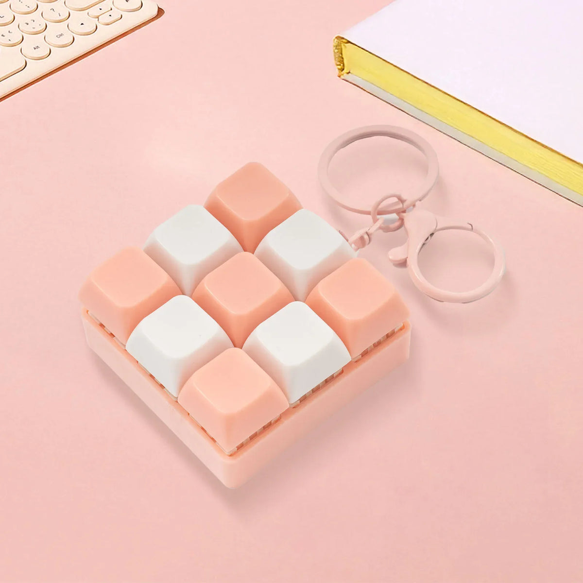 Fidget Decompression 9 Keyboard Key Toy For Adults Antistress Toys Anti Stress Finger Keyboard Games Keychain