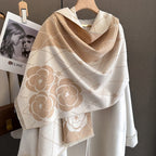 Cashmere Scarf for Women Thick Warm Winter Blanket Brand Female Luxury Quality Shawl Wrap Bufanda 2024 Poncho Echarpe Pashmina