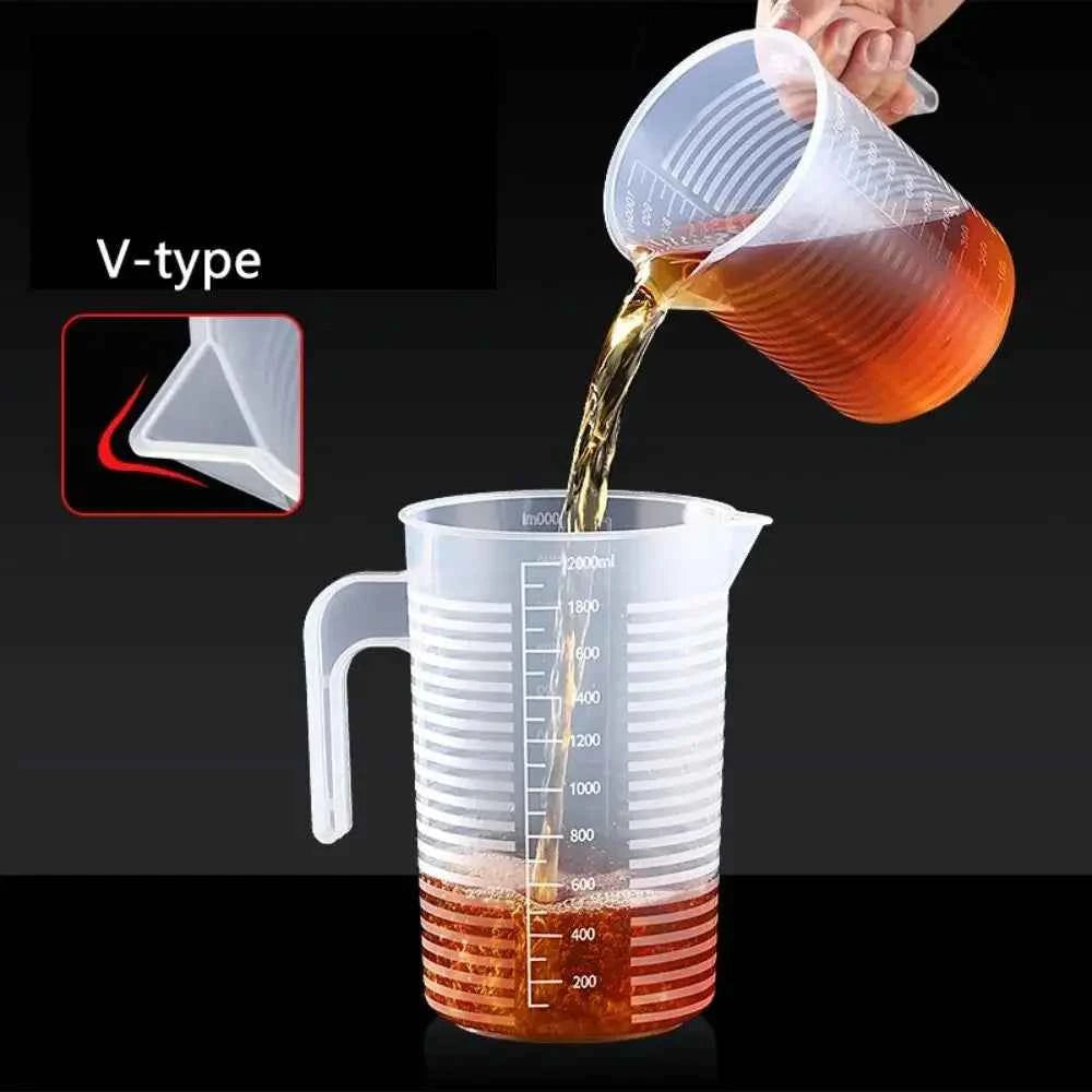 Food Grade Plastic Measuring Cup with Scale – Graduated Kitchen Measuring Jug