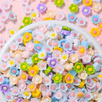20pcs Candy Sweets Resin Flatback Slime Flat Cabochons Beads Embellishment For DIY Jewelry Findings Accessories Making Supplies