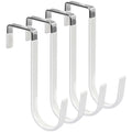 Door Hangers Hooks with Rubber Organizer Hooks for Living Room, Bathroom, Bedroom, Kitchen Hanging Clothes, Towels, Hats, Coats
