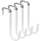 Door Hangers Hooks with Rubber Organizer Hooks for Living Room, Bathroom, Bedroom, Kitchen Hanging Clothes, Towels, Hats, Coats