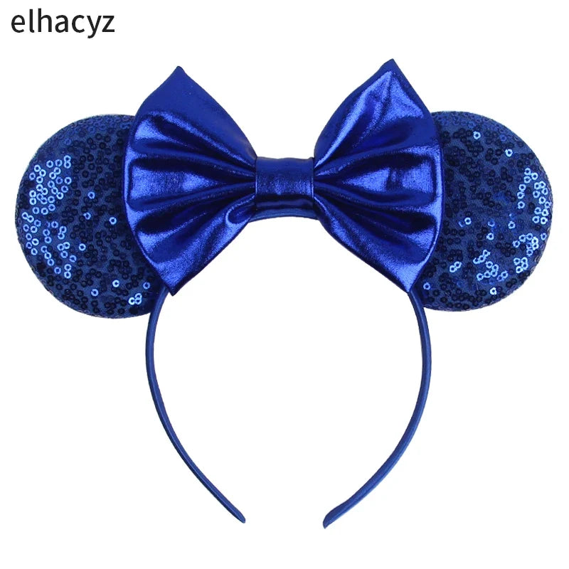 2026 Chic Embroidery Sequin Ears Headband Classical DOT Bow Hairband For Girls Women Party Head Wear Kids DIY Hair Accessories