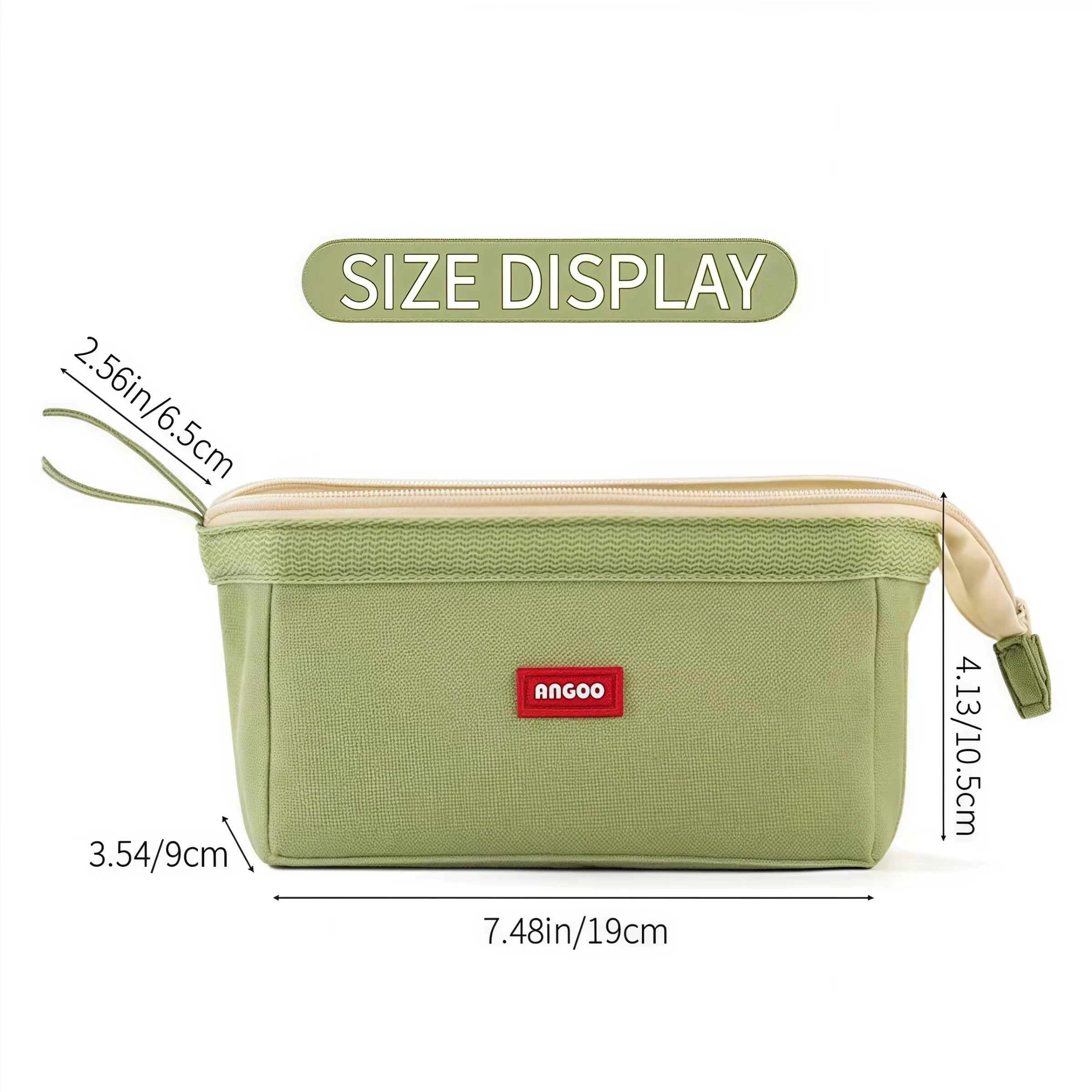 Large Capacity Pencil Case With Pen Holder Label Minimalist Student Stationery Storage Creative Stationery Storage Bag