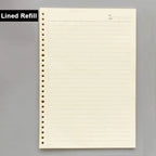 A5/B5/A4 Binder Notebooks Loose Leaf Replaceable Inner Refill with Divider Metal Ring Journal for Student Office School Supplies