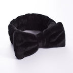 Women Solid Bow Headbands Coral Fleece Makeup Spa Wash Face Turban Head Wrap Girls Hair Towel Accessories Head Band Hairbands