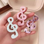 5pcs Polka Dot Stripe Music Note Barrettes Korean Ins Sweet Hairpins Creative Anti Slip Hair Clips Hair Accessories for Girls