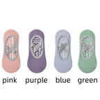 1/ 4Pair Professional Women Yoga Sock Silicone Anti-slip Ballet Pilates Socks Women Backless Breathable Bandage Yoga Sport Socks