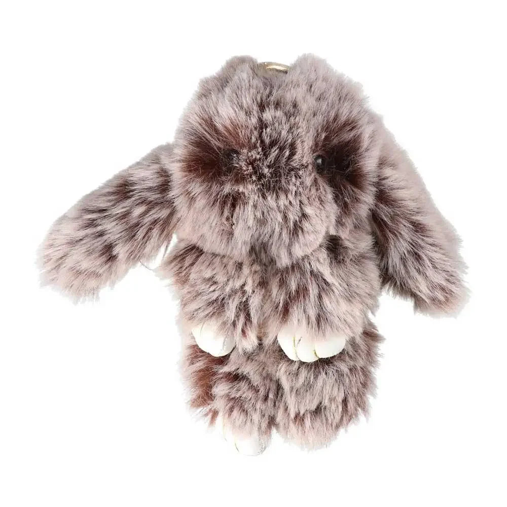 Fluffy Bunny Plush Keychain Cute Rabbit Bag Charm