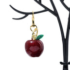 Fashion Apple Keychain Cute Crystal Red Apple Pendant Keyring For Backpack Decoration Exquisite Accessories Gifts