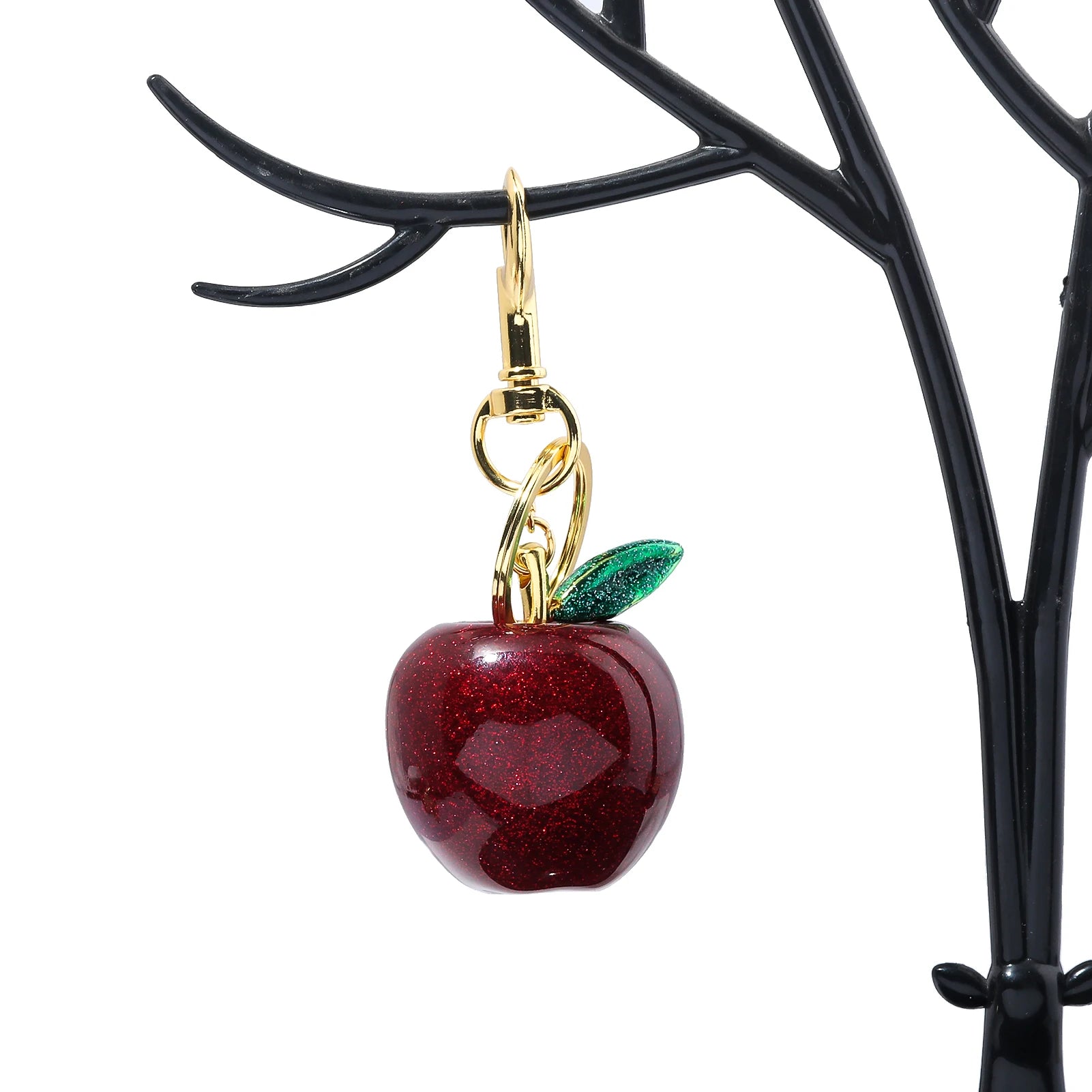 Fashion Apple Keychain Cute Crystal Red Apple Pendant Keyring For Backpack Decoration Exquisite Accessories Gifts