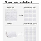 3D Foam Brick Wall Panels Stickers Self Adhesive Waterproof Living Room Wallpaper Wall Decal Home Decor Wallcovering TV Backdrop