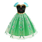 Frozen Elsa Anna Princess Girls Costume Kids Dress Disney Snow Queen Halloween Cosplay Birthday Party Dress Up 2-10 Years