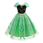 Frozen Elsa Anna Princess Girl Vestidos Costume Kid Dress Disney Snow Queen Halloween Cosplay Birthday Party Dress Up 2-10 Years