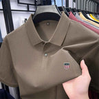 Men's Summer Luxury Brand Cotton 100% Polo Shirt Lapel Printing Short Sleeves T-Shirt Business Leisure Ventilate Men's Clothing