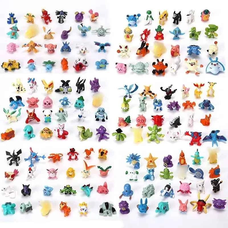 Pokemon Mini Figures Set 24–144PCS – Pikachu Anime Toy Collection