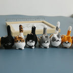 Small Cat Crochet Keychain Cute Kitten Bag Charm