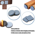 4~32pcs Furniture Leg Slider Pads Anti Scratch Easy Move Heavy Furniture Thickened Moving Pad Anti-abrasion Floor Protector Mat