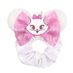 Cute Mouse Ears Velvet Scrunchies Hairband Women Elastic Ponytail Holder Girls Sequin Bow 2023 Kids Party DIY Hair Accessories