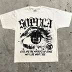 Harajuku Letter Graphic T Shirts Y2k Tops Men Women High Street Oversized T Shirt Pro Choice Streetwear Vintage Tee Clothing