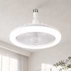 3 in 1 E27 Ceiling Fan Light with Remote Control Rotatable LED Lamp Converter Base for Bedroom Living Room Kitchen Home Decor