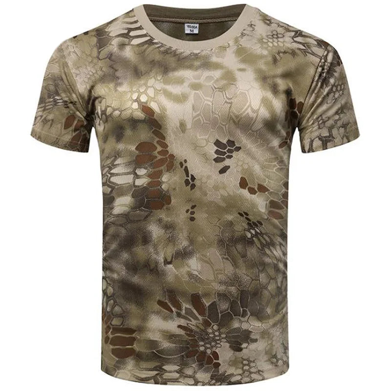 Quick Dry T-shirt Man Tops Forest Camouflage Graphic T Shirt For Men Clothing Gym Fitness Tee Shirts Casual Comfort Tee Shirts