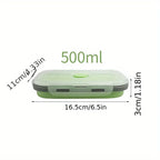 Collapsible Silicone Food Storage Containers – Stackable, Space-Saving, Microwaveable Lunch Boxes, 1/4PCS Set