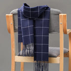 2023 New Winter Men Scarf Keep Warm Cashmere Scarves Casual Brand Designer Pashmina Neckerchief Tassel Business Shawl Wrap
