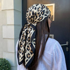 Women Spring Summer Square Scarf 90*90cm Satin Silk Scarves Headscarf Female Foulard Beach Bandana Ladies Neckerchief Hair band