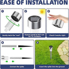 10-Pack Solar Outdoor Lights Garden Lanterns