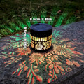 Solar Mandala Sunflower Projector Wall Light Outdoor Garden Decoration Landscape Light for Patio Garden Estate Porch Courtyard