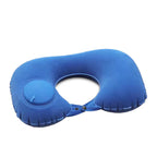 U-Shaped Inflatable Travel Pillow Portable Air Neck Support Cushion Comfortable Sleeping Press to inflate pillow neck pillow