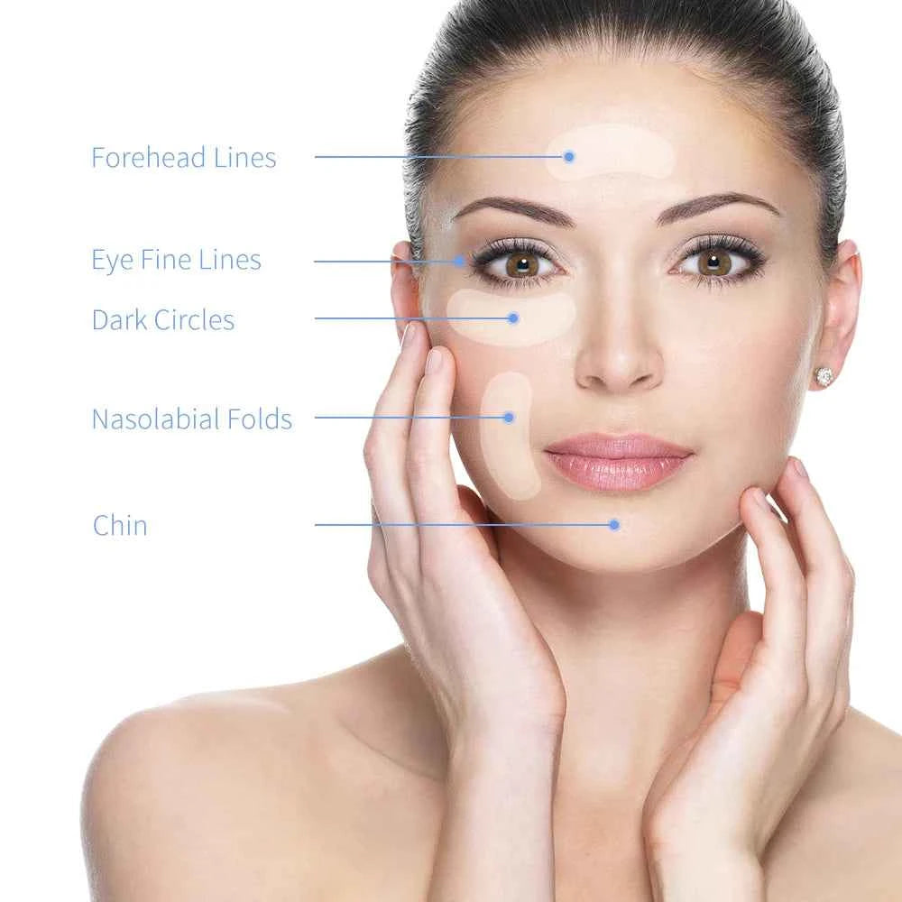 Hyaluronic Acid Microneedle Eye Patches Mask For Anti Aging Dark Circles Moisturizing Under Eye Gel Pads Skin Care