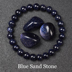 Natural Black Agates Beads Bracelet Women Men Genuine Black Onyx Natural Stone 6mm 8mm Smooth Round Beads Lucky Energy Jewelry