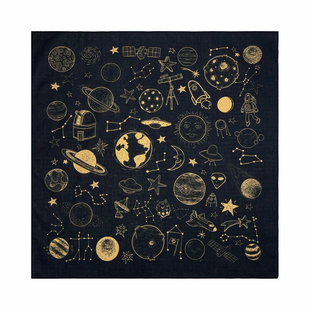 High Quality Skull Chimpanzees Print Cashew Hip Hop Cotton Square Bandana Scarf Riding Headband Paisley Gifts For Men Unisex