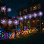 4/5pcs Hanging Solar Firework Lights LED Outdoor Garden Solar Lights 8 Lighting Modes for Landscape Garden Wedding Decorative