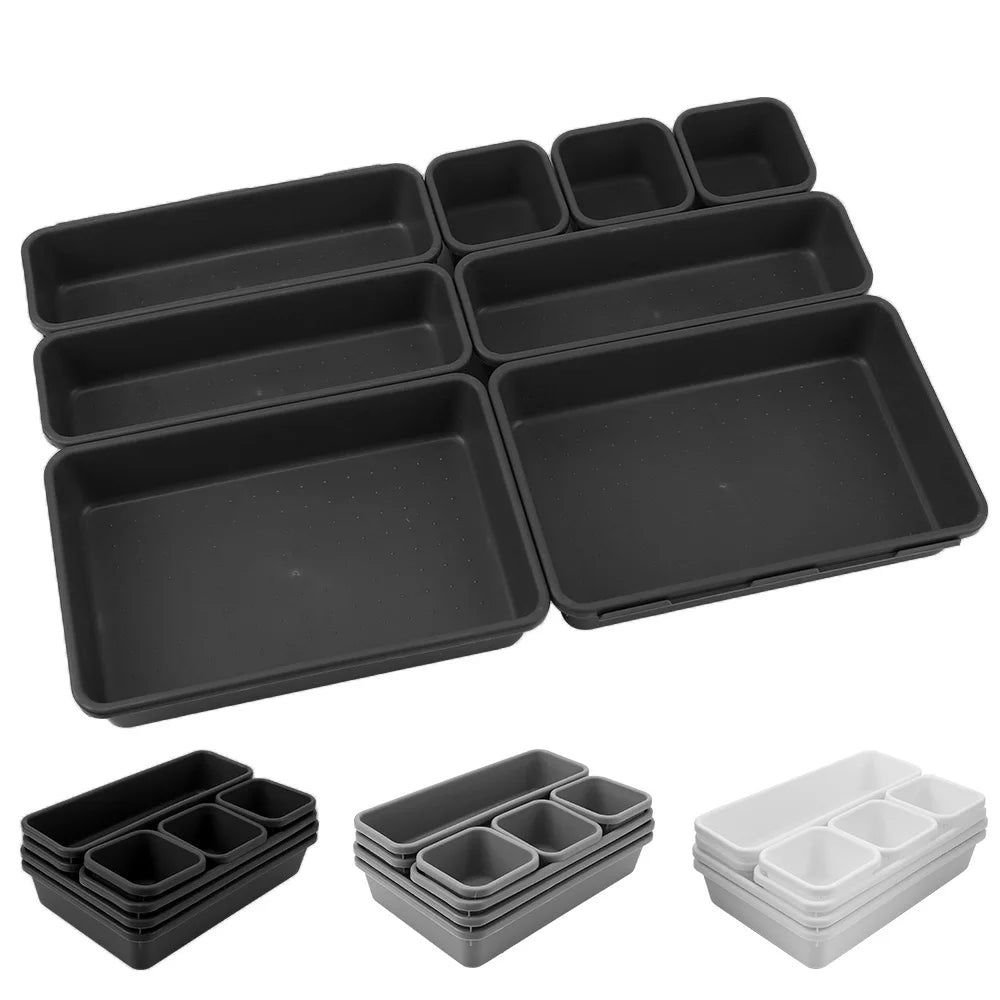 Storage Drawer Organizer Boxes – Multi-Purpose Makeup & Jewelry Trays
