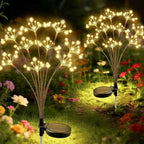 Solar Patio Lamp Solar Firework Sway Lights Outdoor Waterproof Flower Decor Atmosphere for Landscape Garden Yard