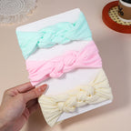 3Pcs/Lot Cable Knit Baby Headbands For Children Elastic Baby Girls Turban Kids Hair Bands Newborn Headwrap Baby Hair Accessories
