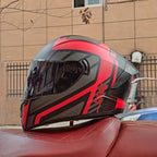Full Face Racing Helmets Winter Warm Double Visor Motorcycle Helmet Motorbike Sports helmet LVS-701