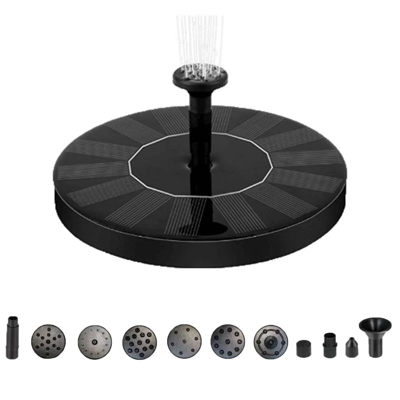Solar water pump in white background