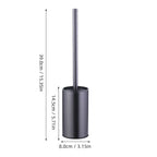 Toilet Bowl Brush Holder Set – Hidden Compact Deep Cleaning Scrubber