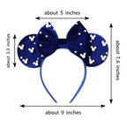 2026 Women 3.3" Velvet Mouse Ear Headband For Girls Soft Butterfly Knot Headband Halloween Party Christmas Hair Accessories