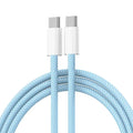 60W USB C to Type C Color Cable For Apple iPhone  PD Fast Charging For Huawei Xiaomi Samsung Type C Weaving Cable Accessories