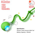 Upgraded Cat Interactive Ball Toys Infrared Automatic Rolling Ball Tail Rechargeable Smart Pet Toy Cat Training Imitate Mouse