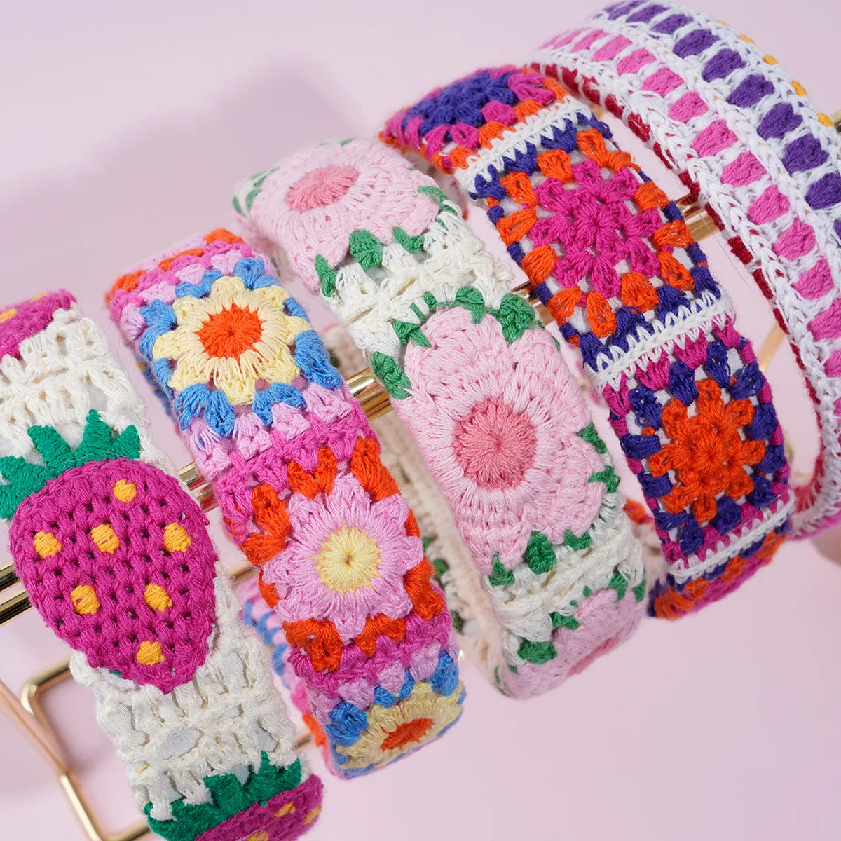 NEW Knitted Headband Bohemian Style Summer Seaside Vacation Handmade Head Band Hair Accessories for Women Girls