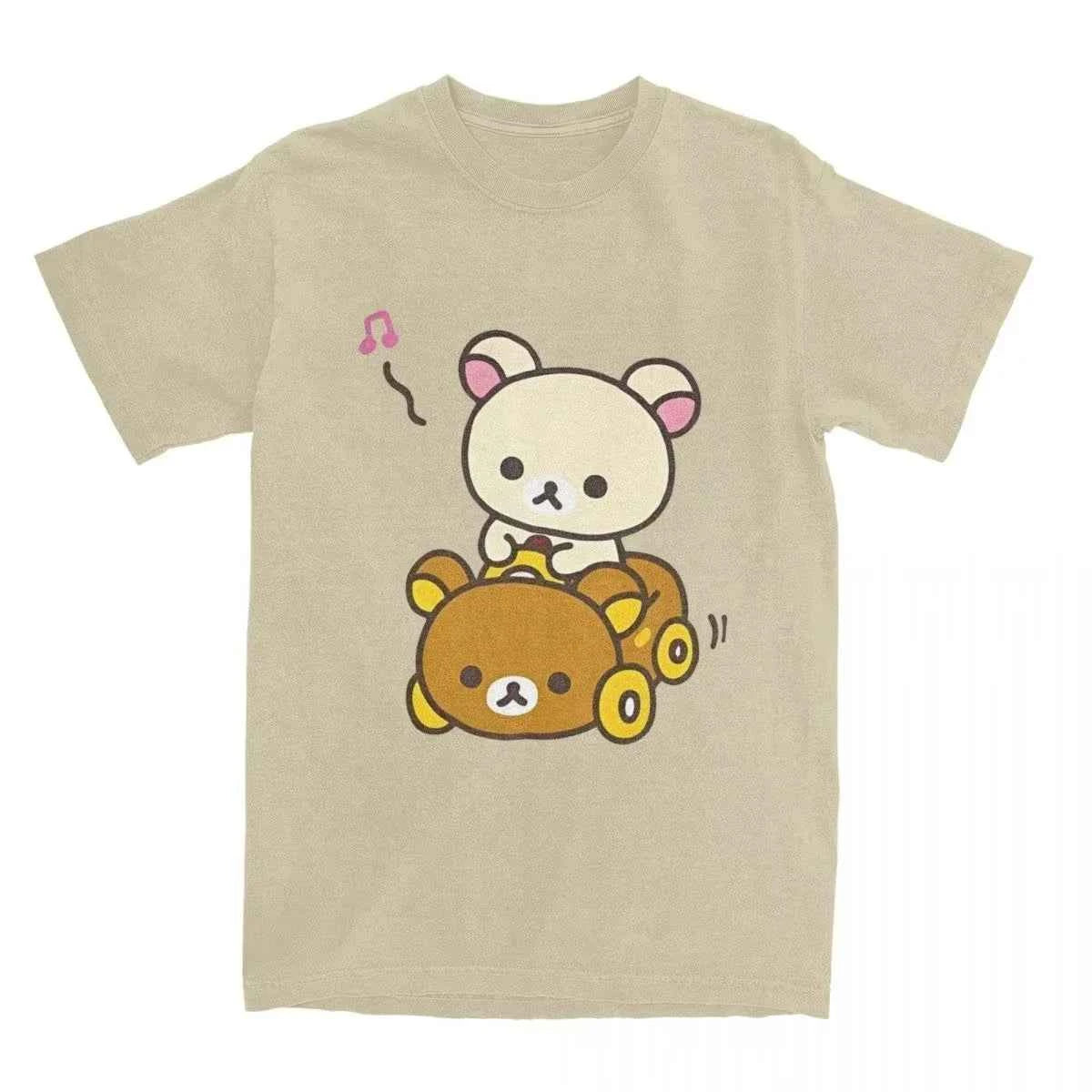 Round Neck Short Sleeve T-shirt for Men and Women with Car Hipster Style Summer Short Sleeve T Shirts Streetwear Women T Shirts