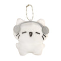 Cute Headphone Cat Plush Keychain Bag Charm for Girls and Kids
