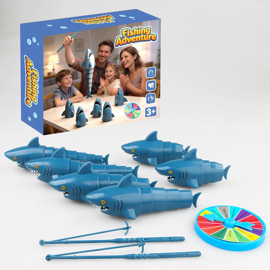 Fishing Master Parent-Child Interactive Shark Board Game Toys, Children's Educational Desktop Games, Baby Birthday Gift